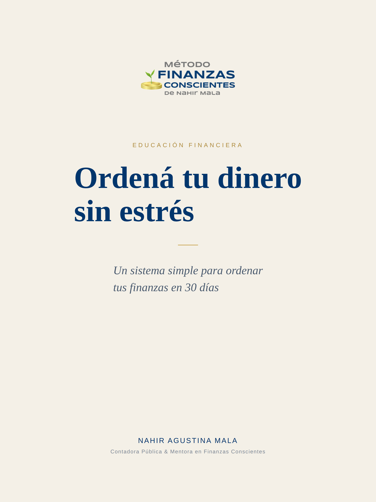 Ordená tu dinero sin estrés